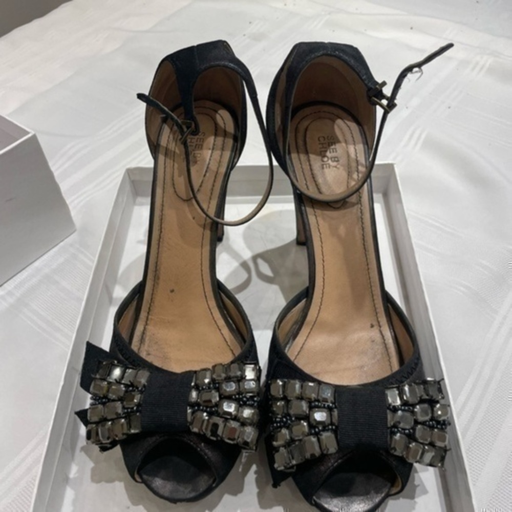 See by Chloe Platform Bow Jeweled Sandals Size 41